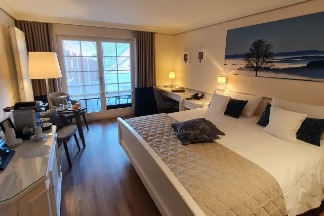 Tweepersoonskamer (balkon of terras) — Bio- und Wellnesshotel Alpenblick
