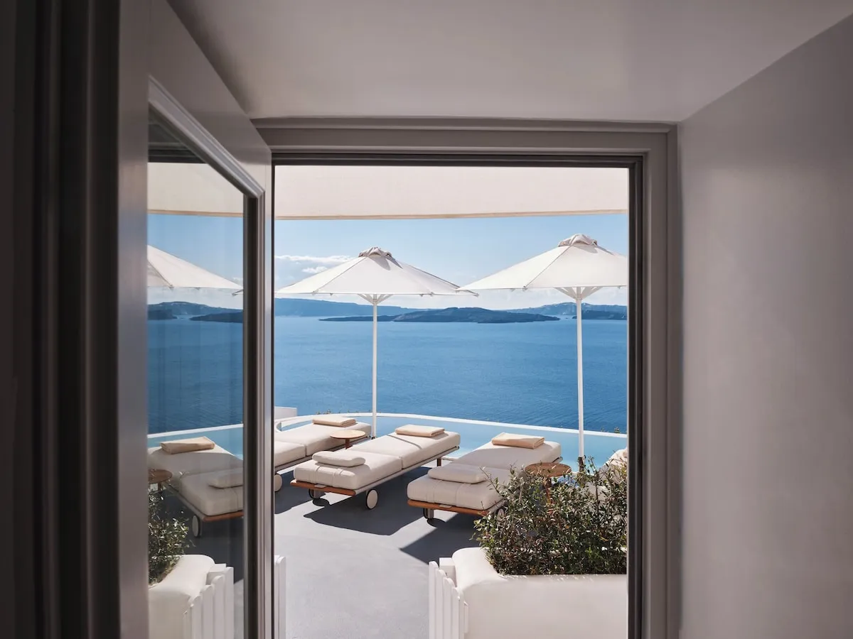 Canaves Oia Suites – Außenansicht, Erwachsenenhotel in Santorin