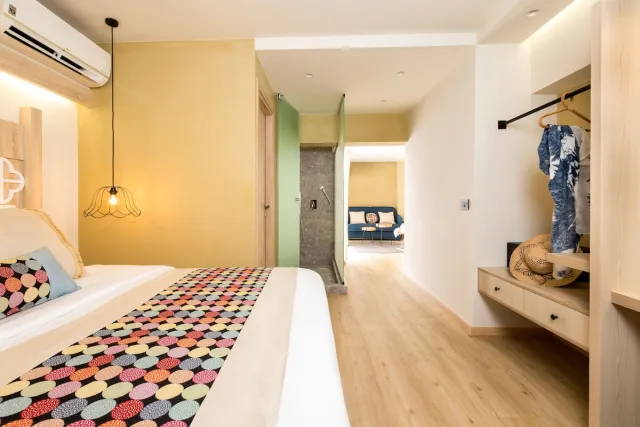 Suite met 2 slaapkamers en terras (King suite) — Cressa Suites