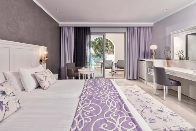 Kamer met privézwembad en zeezicht (landelijke stijl) — Esperos Village Blue & Spa