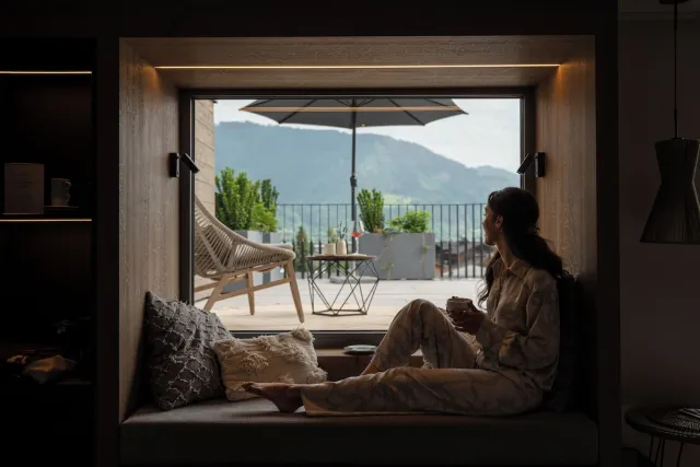 Comfort suite met uitzicht op de bergen — Margarethenstein Boutique Hotel & Apartments