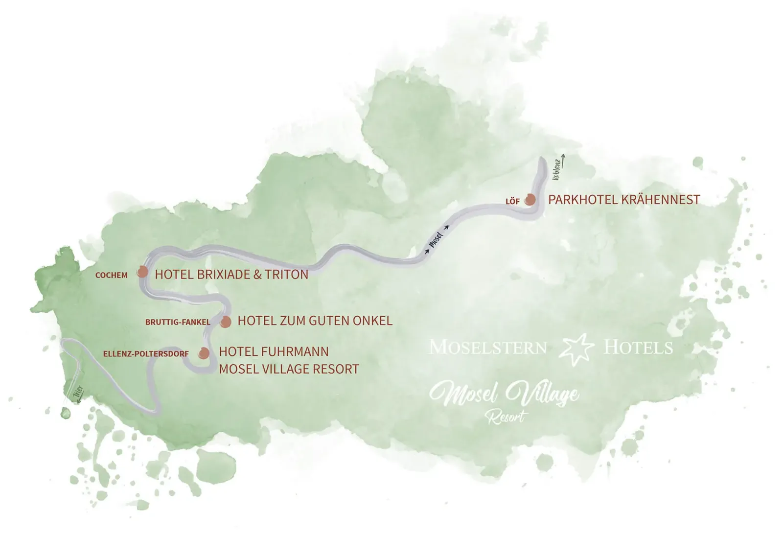 Moselstern-Hotel Brixiade & Triton – Außenansicht, Adults-Only Hotel in Rheinland-Pfalz