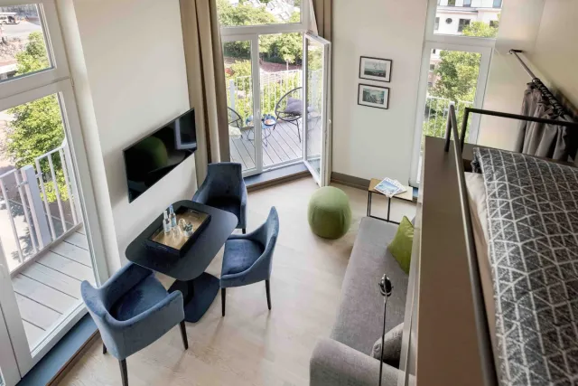Studio Premium z balkonem — OBERDECK Studio Apartments — Adults Only