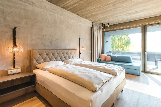 Chambre double panoramique avec vue sur la montagne — Seehotel Einwaller