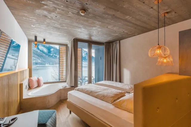 Chambre double panoramique avec vue sur le lac (Supérieure) — Seehotel Einwaller