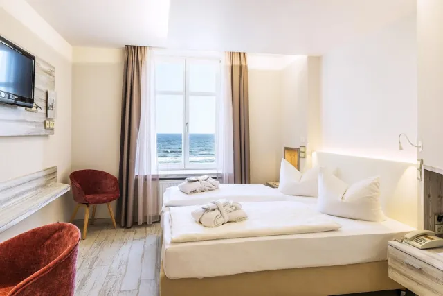 Tweepersoonskamer direct aan zee — SEETELHOTEL Strandhotel Atlantic