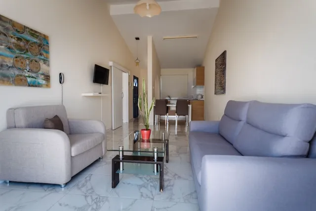 Superior appartement met 1 slaapkamer en zeezicht — Vrachia Beach Hotel & Suites
